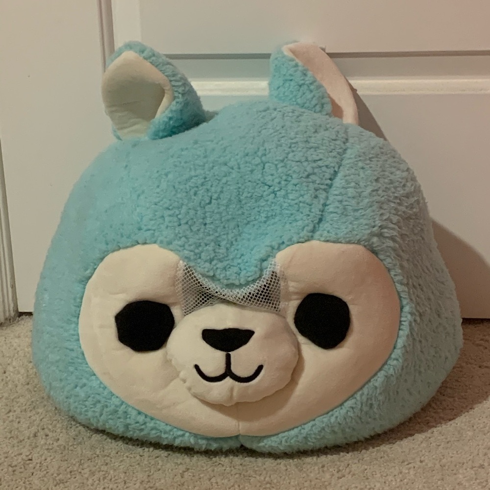 Blue Llama Head Mask